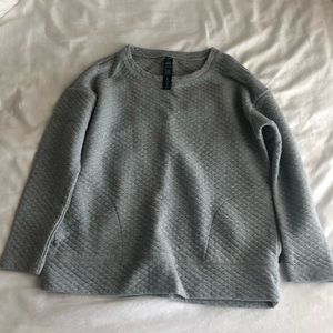 Grey quilted sweater